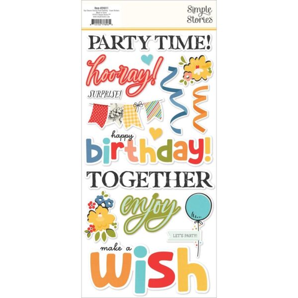 Simple Stories - Classic Pooh Birthday - Foam Stickers - Image 2