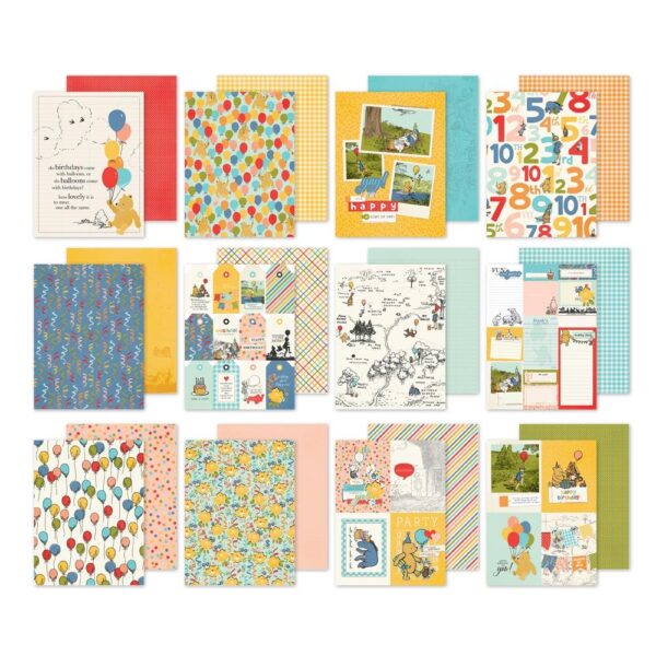 Simple Stories - Classic Pooh Birthday - 6x8" Paper Pad - Image 2