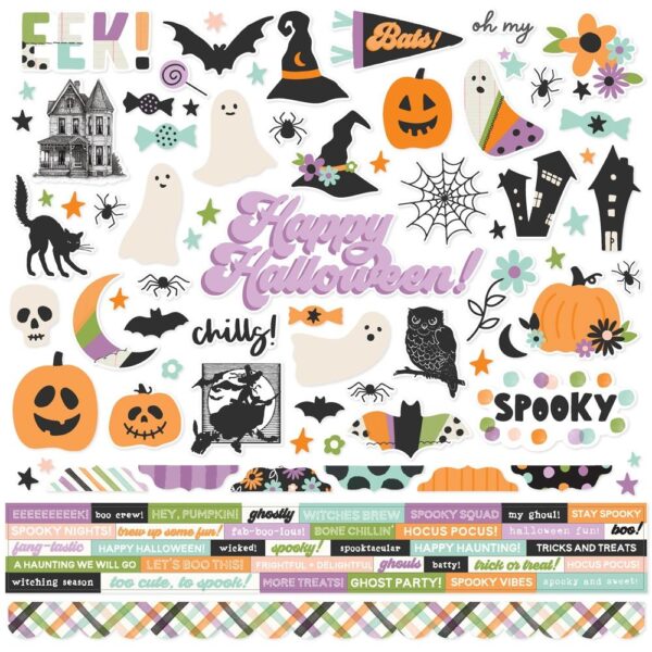 Simple Stories - Spooky Things - Cardstock Stickers