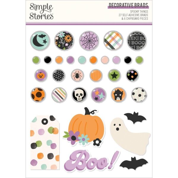 Simple Stories - Spooky Things - Decorative Brads