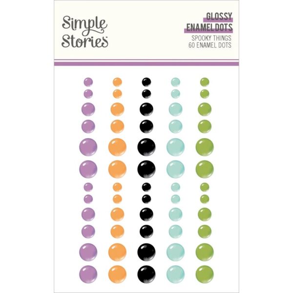 Simple Stories - Spooky Things - Enamel Dots
