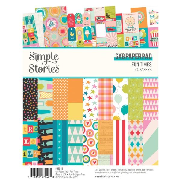 Simple Stories - Fun Times - 6x8" Paper Pad