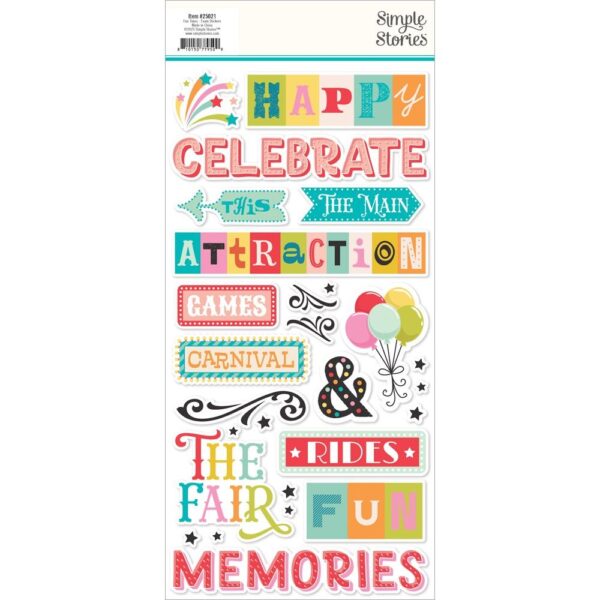 Simple Stories - Fun Times - Foam Stickers - Image 2