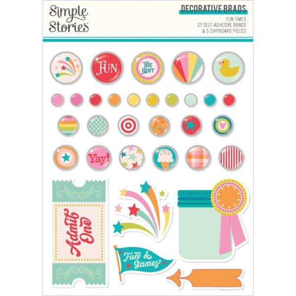 Simple Stories - Fun Times - Decorative Brads
