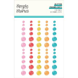 Simple Stories - Fun Times - Glitter Enamel Dots