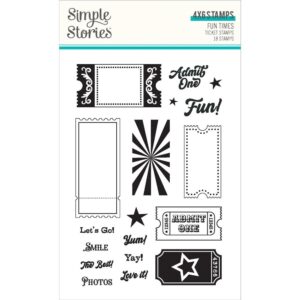 Simple Stories - Fun Times - Stamp Set, Tickets