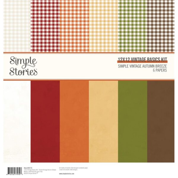 Simple Stories - Autumn Breeze - Basics Kit 12X12"