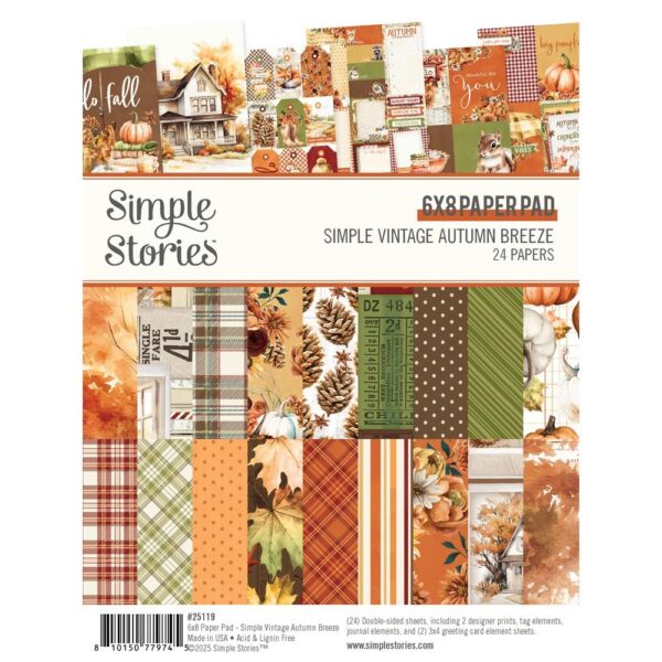 Simple Stories - Autumn Breeze - 6x8" Paper Pad