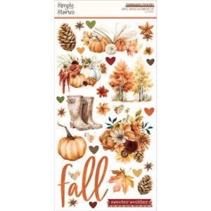 Simple Stories - Autumn Breeze - Chipboard Stickers
