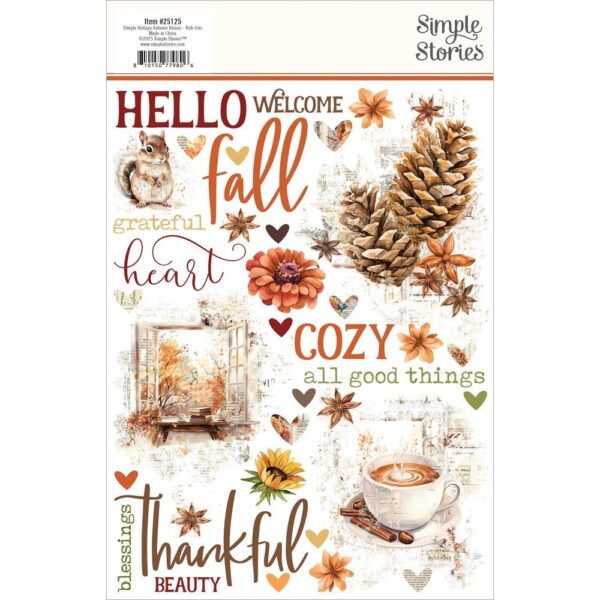 Simple Stories - Autumn Breeze - Rub-Ons - Image 2
