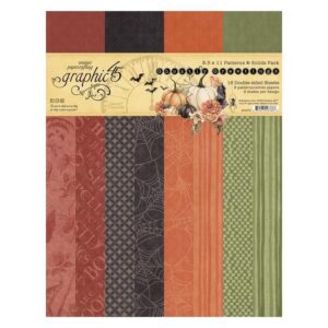 Graphic 45 - Ghostly Greetings - Solids Collection Pack 8.5"X11"