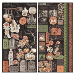 Graphic 45 - Ghostly Greetings - Sticker Set