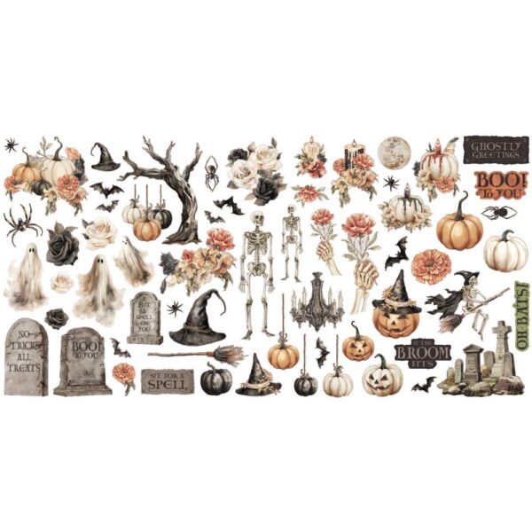 Graphic 45 - Ghostly Greetings - Ephemera Set - Image 2