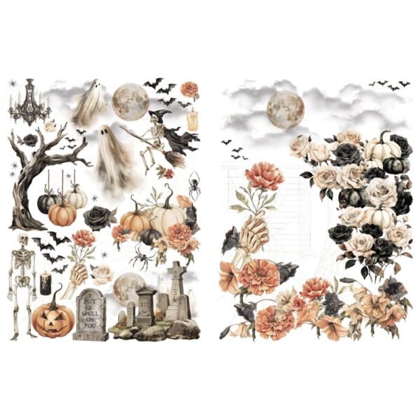 Graphic 45 - Ghostly Greetings - Rub-On Transfers - Image 2