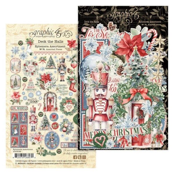 Graphic 45 - Deck The Halls - Ephemera Set