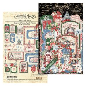 Graphic 45 - Deck The Halls - Chipboard Tags & Frames