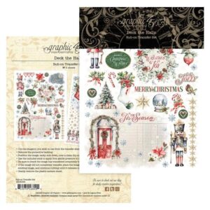 Graphic 45 - Deck The Halls - Rub-On Transfers