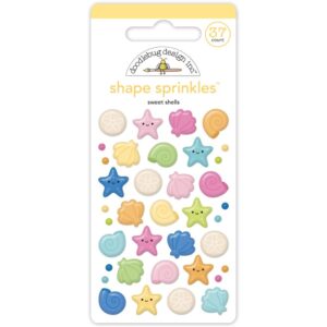 Doodlebug - Summer Fun - Enamel Sprinkles, Sweet Shells