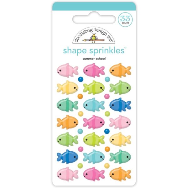 Doodlebug - Summer Fun - Enamel Sprinkles, Summer School