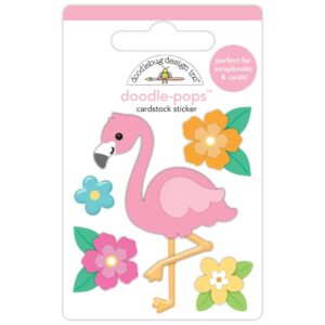 Doodlebug - Summer Fun - Doodle Pops, Flora Flamingo