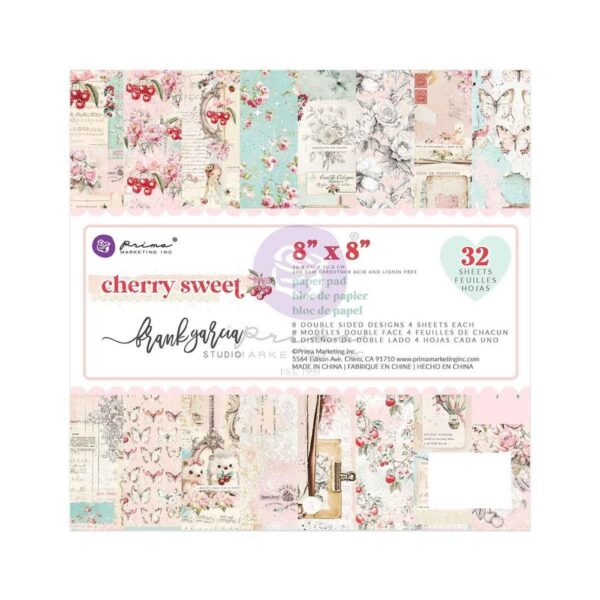 Prima - Cherry Sweet - Paper Pad 8"X8"
