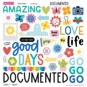 Bella Blvd - Documented - Ciao Chipboard Stickers 12"X12"