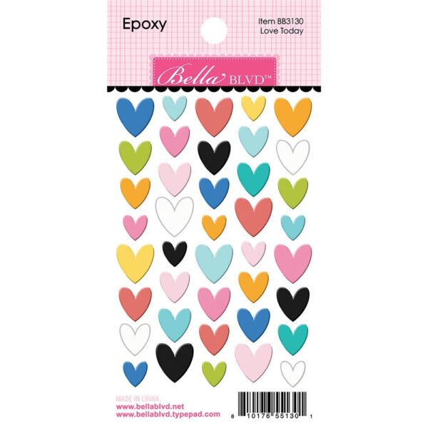 Bella Blvd - Documented - Epoxy Stickers, Love Today