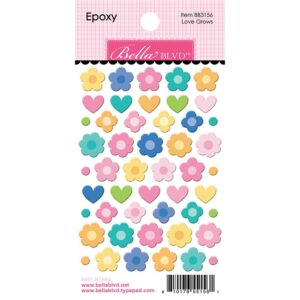 Bella Blvd - Love Grows Here - Epoxy Stickers