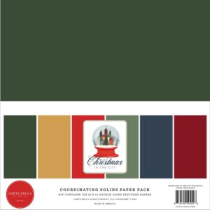 Carta Bella - Christmas In The City - Solids Collection Kit 12"X12"