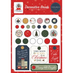 Carta Bella - Christmas In The City - Decorative Brads