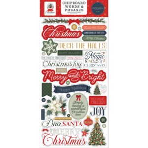 Carta Bella - Christmas In The City - Chipboard Phrases