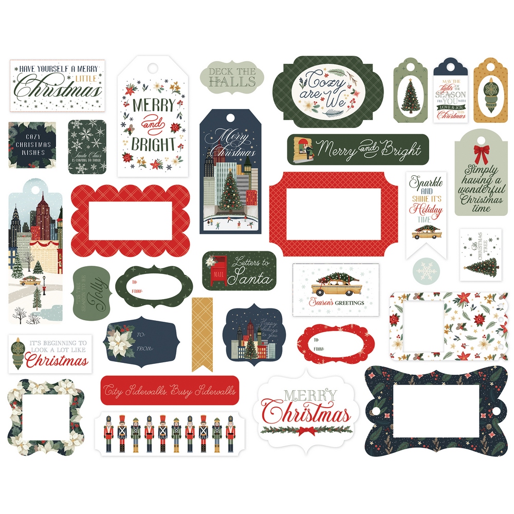 Carta Bella - Christmas In The City - Ephemera, Frames & Tags - Image 2