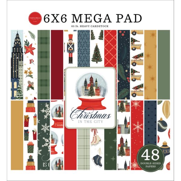 Carta Bella - Christmas In The City - Cardmakers Mega Paper Pad 6"X6"
