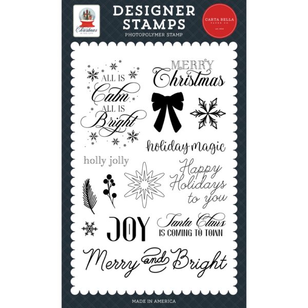 Carta Bella - Christmas In The City - Stamp Set, Holiday Magic
