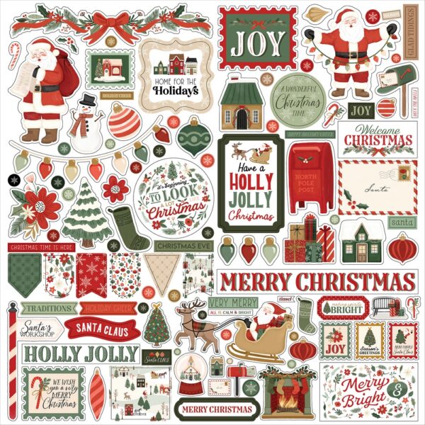 Carta Bella - Christmas Village - Element Stickers 12x12"