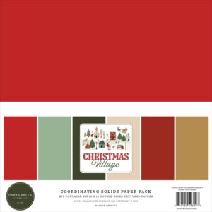 Carta Bella - Christmas Village - Solids Collection Kit 12"X12"