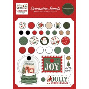 Carta Bella - Christmas Village - Decorative Brads
