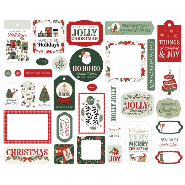 Carta Bella - Christmas Village - Ephemera, Frames & Tags - Image 2