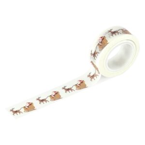 Carta Bella - Christmas Village - Washi Tape, Santa's Sleigh And Reindeer