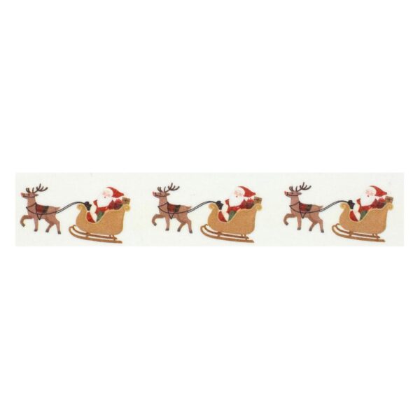Carta Bella - Christmas Village - Washi Tape, Santa's Sleigh And Reindeer - Image 2