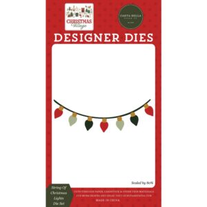 Carta Bella - Christmas Village - Small Die Set, String Of Christmas Lights