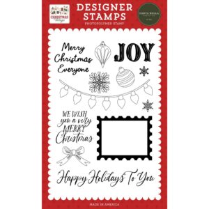 Carta Bella - Christmas Village - Stamp Set, Christmas Lights And Stamp