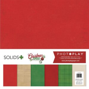 PhotoPlay - Christmas Junque - Solids+ Paper Kit 12"X12"