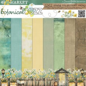 49 & Market - Botanical Buzz - 12 x12 Solids Collection Pack
