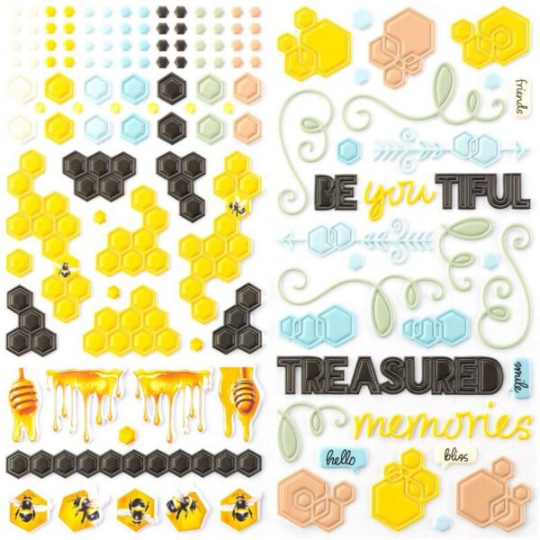 49 & Market - Botanical Buzz - Puffy Stickers - Image 2