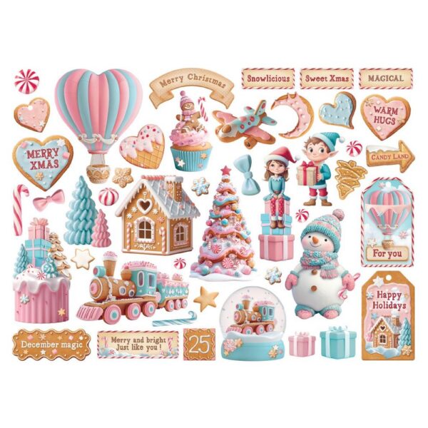 Stamperia - Candy Christmas - Die-Cuts - Image 2
