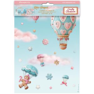 Stamperia - Candy Christmas - Rice Paper A4 Selection Pack 6Pk