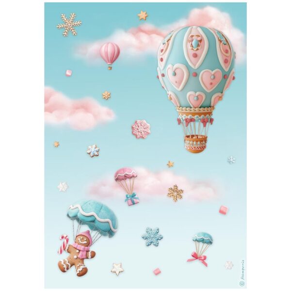 Stamperia - Candy Christmas - Rice Paper A4 Selection Pack 6Pk - Image 4