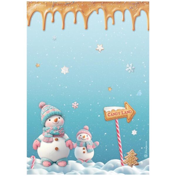 Stamperia - Candy Christmas - Rice Paper A4 Selection Pack 6Pk - Image 5