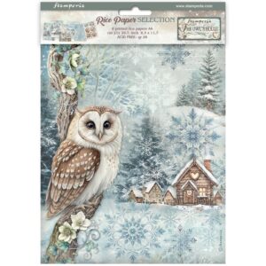 Stamperia - The Owl's House - Rice Paper A4 Selection Pack 6Pk